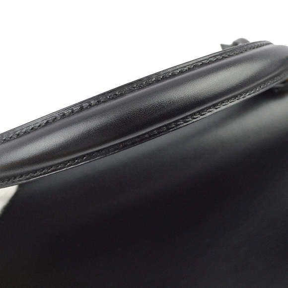 HERMES 1996 Black Box Calf Kelly 32 Sellier 113468 - Picture 4 of 10